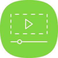 Line Curve Icon Design vector