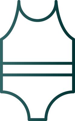Swimsuit Line Gradient Icon