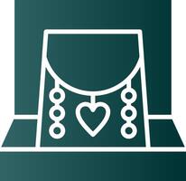 Necklace Glyph Gradient Icon vector