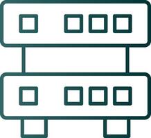 Data Quality Line Gradient Icon vector