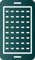 E Learning Glyph Gradient Icon vector