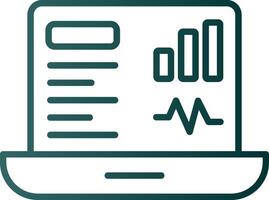 Dashboard Line Gradient Icon vector
