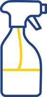 Cleaning Liquid Line Two Colour Icon Design vector