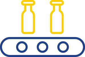 Assembly Line Two Colour Multi Circle Line Two Colour Icon Design vector