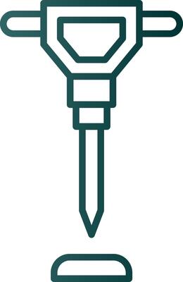 Hand Saw Line Gradient Icon