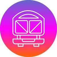 Sandwich Press Line Gradient Circle Icon vector