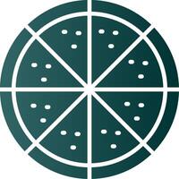 Pizza Glyph Gradient Icon vector