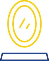 Mirror Line Two Colour Icon Design vector