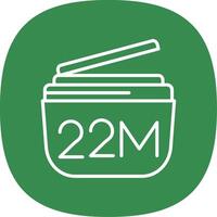 Expiry Line Curve Icon Design vector