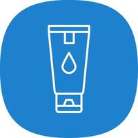 Hand Cream Line Curve Icon Design vector