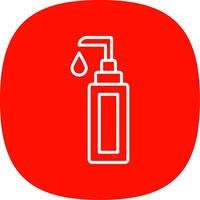 Face Cleanser Line Curve Icon Design vector