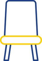 Seat Line Two Colour Icon Design vector