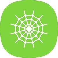 Spider Web Line Curve Icon Design vector