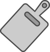 Cutting Board Line Filled Greyscale Icon Design vector