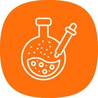 Pipette Line Curve Icon Design vector