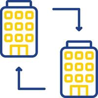 B2b Line Two Colour Icon Design vector