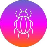 Spider Line Gradient Circle Icon vector