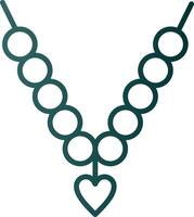 Necklace Line Gradient Icon vector