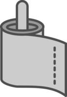 Paper Towel Line Filled Greyscale Icon Design vector