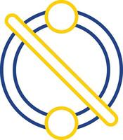 Piercing Line Two Colour Icon Design vector