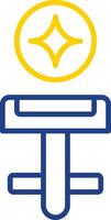 Cufflinks Line Two Colour Icon Design vector