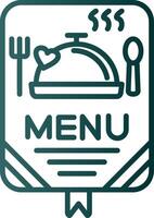 Menu Line Gradient Icon vector