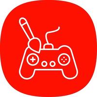 Controller Line Curve Icon Design vector