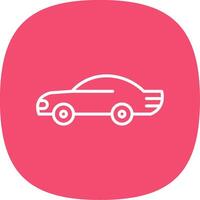 Car Line Curve Icon Design vector