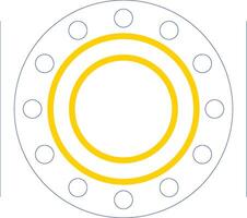 Ball Bearing Line Two Colour Icon Design vector