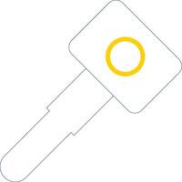 Car Key Line Two Colour Icon Design vector