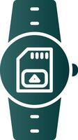 Sim Card Glyph Gradient Icon vector