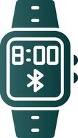 Bluetooth Glyph Gradient Icon vector