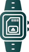 Sim Card Glyph Gradient Icon vector