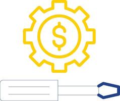 Money Management Line Two Colour Icon Design vector