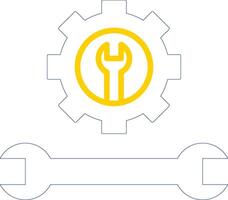 Tools Line Two Colour Icon Design vector