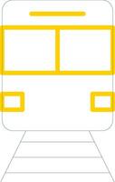 Train Line Two Colour Icon Design vector