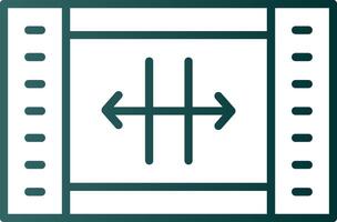 Resize Line Gradient Icon vector