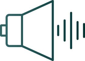 Audio Line Gradient Icon vector