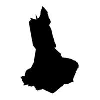 Oeste pokot condado mapa, administrativo división de Kenia. ilustración. vector