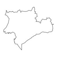 sous massa región mapa, administrativo división de Marruecos. ilustración. vector