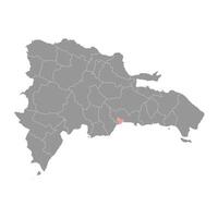 Distrito Nacional map, administrative division of Dominican Republic. illustration. vector