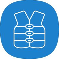 Vest Line Curve Icon Design vector