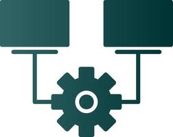 Multitask Glyph Gradient Icon vector