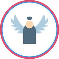 Angel Flat Circle Icon vector