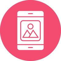 Mobile Application Multi Color Circle Icon vector