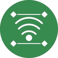 Wireless Multi Color Circle Icon vector