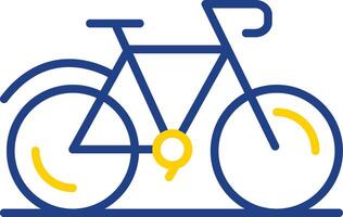 Bicycle Line Two Colour Icon Design vector