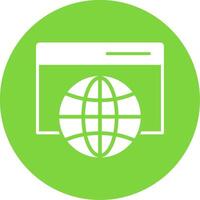 Web Browser Multi Color Circle Icon vector