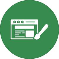 Web Design Multi Color Circle Icon vector