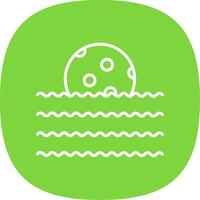 Waves Line Curve Icon Design vector
